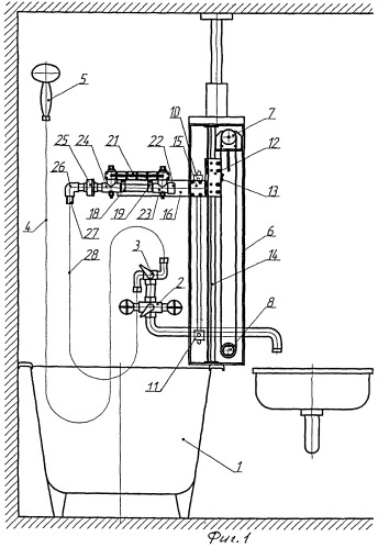 Способ проведения гидромассажных процедур динамического вида в бытовой ванне (патент 2424063)