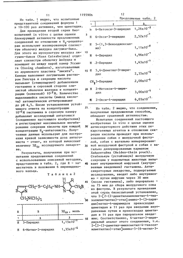 Способ получения производных пиримидина или их фармацевтически приемлемых солей (патент 1195906)