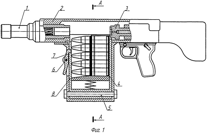 Огнестрельное автоматическое оружие с магазинной подачей патронов (патент 2481535)