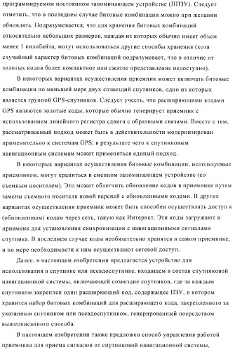 Способ создания набора расширяющих кодов спутниковой навигационной системы (патент 2422992)