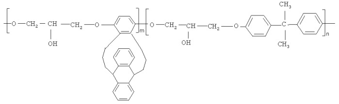 Сополигидроксиэфир на основе бисфенола а и триптицендиола-2,5 (патент 2467030)