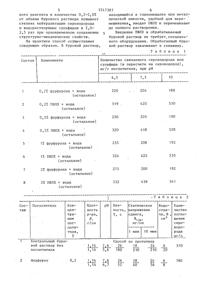 Способ обработки буровых растворов на водной основе (патент 1247387)