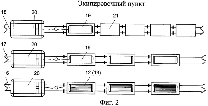 Способ блок-модульной транспортировки, экипировки и потребления газа железнодорожными локомотивами (патент 2424928)