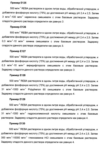 Композиции натурального интенсивного подсластителя с улучшенным временным параметром и(или) корригирующим параметром, способы их приготовления и их применения (патент 2459434)