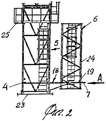 Башенный кран с устройством подращивания башни и способ монтажа и подращивания башни башенного крана (патент 2353569)