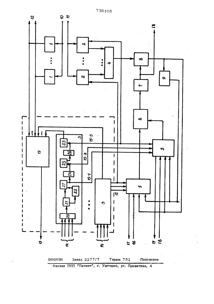 Устройство для сопряжения основной памяти с процессором (патент 736105)