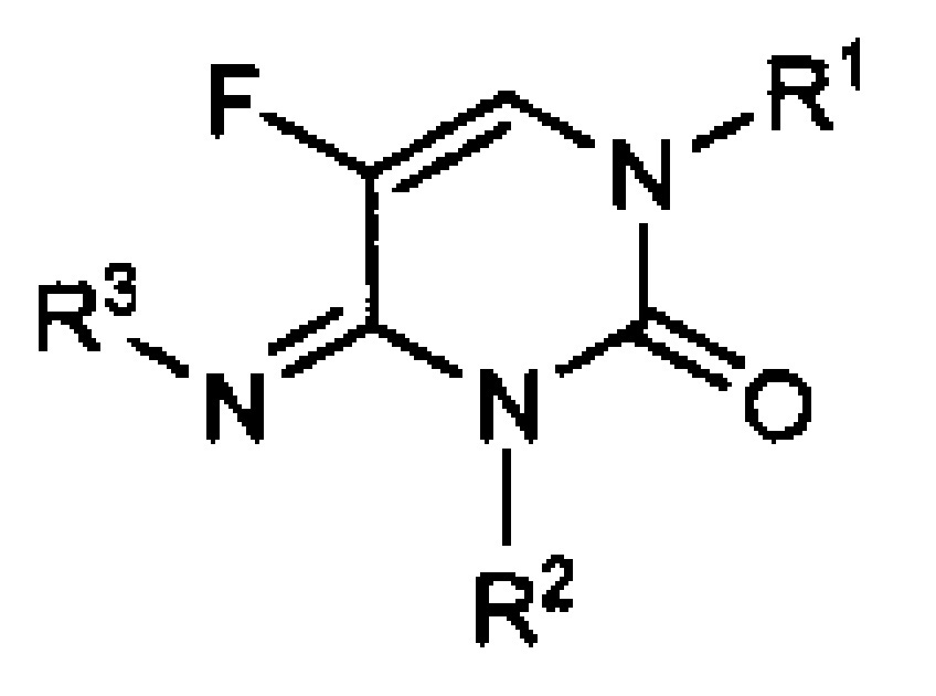 Производные n-(замещенного)-5-фтор-4-имино-3-метил-2-оксо-3,4-дигидропиримидин-1(2н)-карбоксилата (патент 2638556)