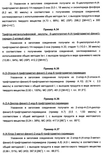 Производные пиридина и пиримидина в качестве антагонистов mglur2 (патент 2451673)