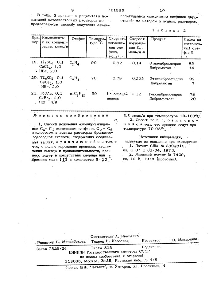 Способ получения алкенбромгидринов с - с (патент 701985)