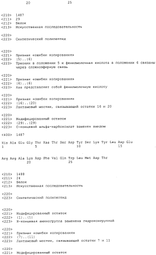 Основанные на амидах пролекарства пептидов глюкагонового надсемейства (патент 2550696)
