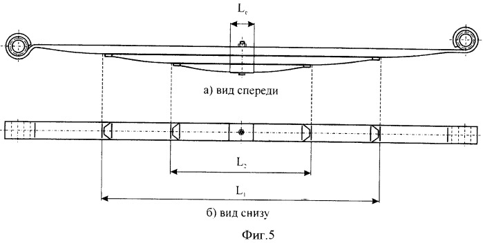 Рессорный лист комбинированного профиля (варианты) и рессора (варианты) с его использованием (патент 2414635)