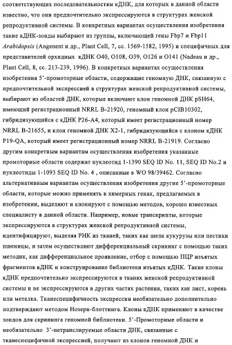 Способ избирательного получения растений с мужской или женской стерильностью (патент 2320722)