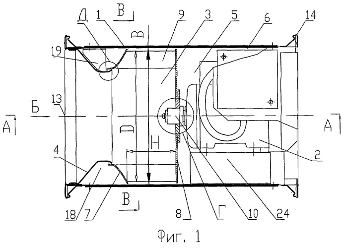 Канальный вентилятор (варианты) (патент 2287091)