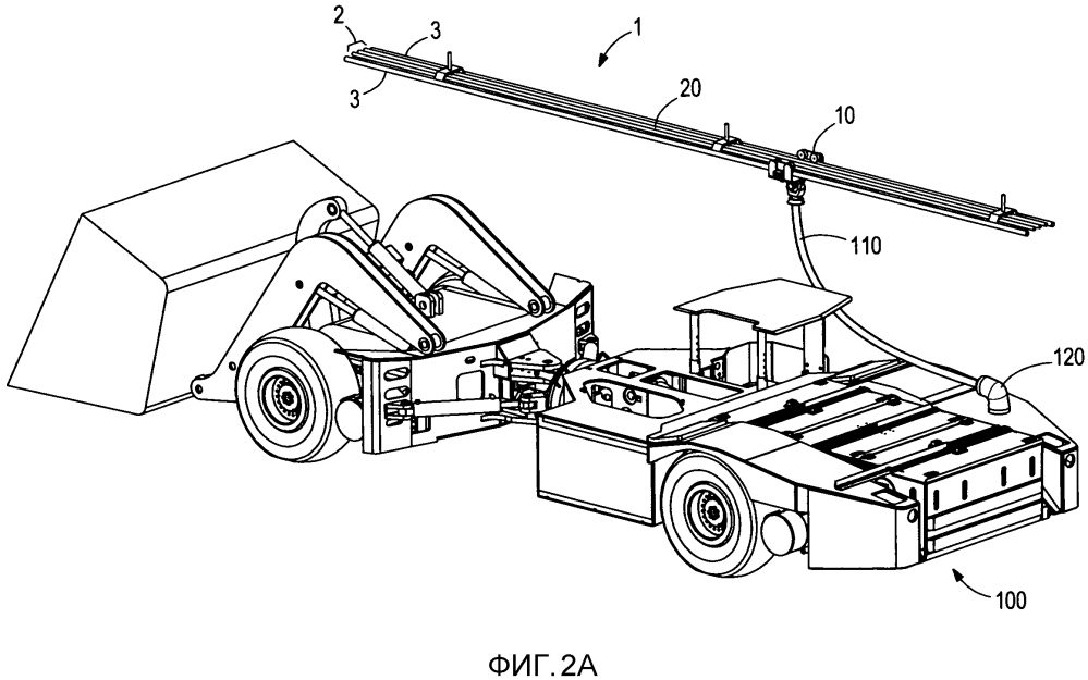 Воздушная сеть питания для подвижных горных машин (патент 2619741)