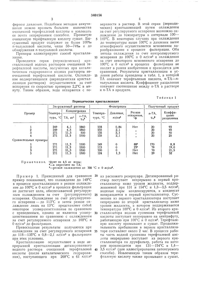 Способ выделепия терефталевой кислотб! (патент 340156)