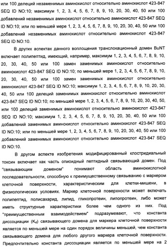 Способы лечения мочеполовых-неврологических расстройств с использованием модифицированных клостридиальных токсинов (патент 2491086)