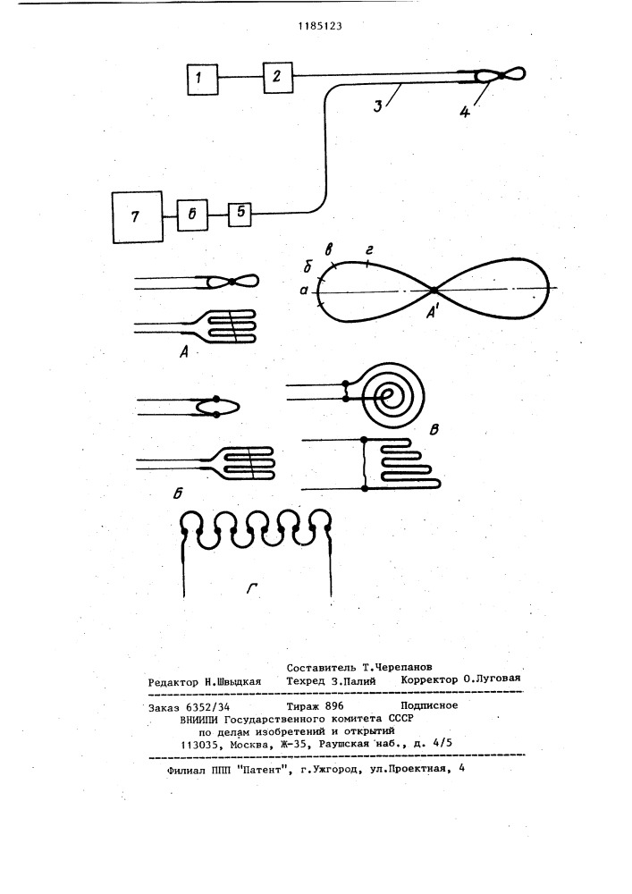 Волоконно-оптический термометр (патент 1185123)