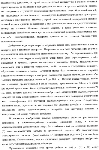 Водопоглощающий материал, водопоглощающее изделие и способ получения водопоглощающего материала (патент 2364611)