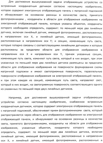 Координатный датчик, электронное устройство, отображающее устройство и светоприемный блок (патент 2491606)