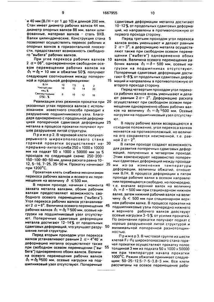 Способ продольной прокатки (патент 1667955)