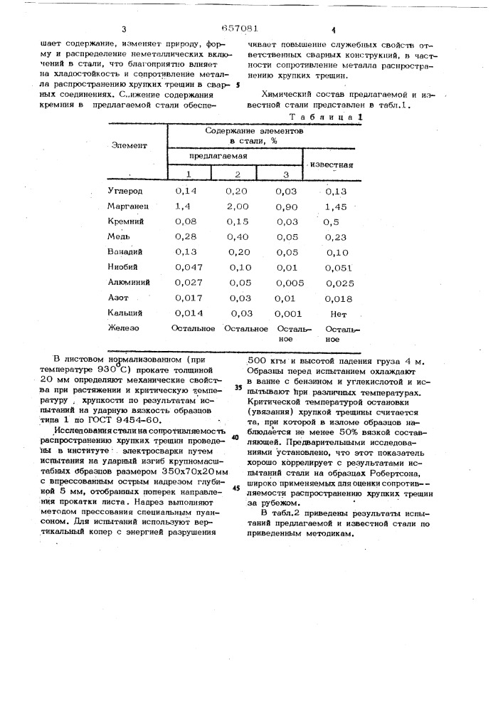 Конструкционная сталь (патент 657081)