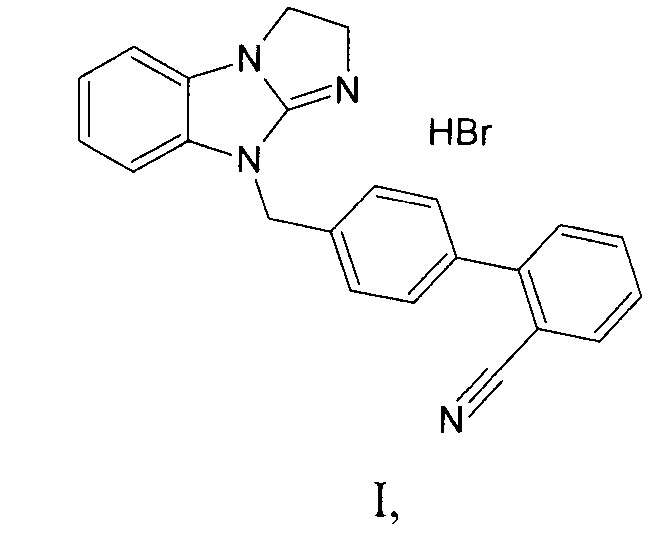 Гидробромид 4'-(2,3-дигидро-9н-имидазо[1,2-а]бензимидазол-9-ил-метил)бифенил-2-карбонитрил, проявляющий свойства активатора амф-активируемой протеинкиназы (амрк) (патент 2650877)