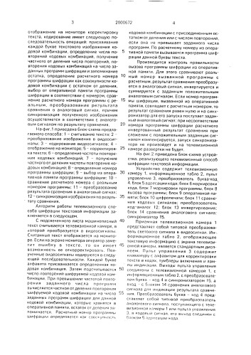 Способ шифрации текстовой телевизионной информации (патент 2000672)