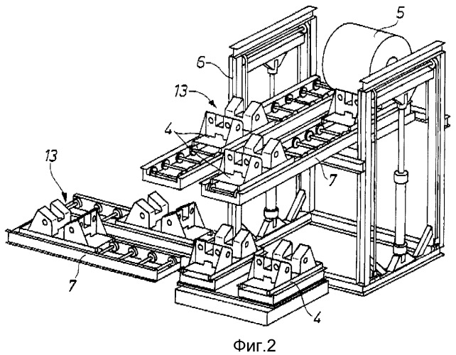 Устройство для транспортировки рулонов металлической ленты на поддонах (патент 2372264)