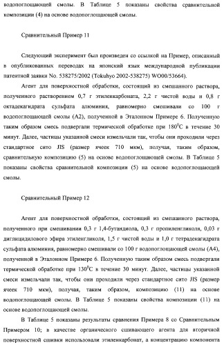 Водопоглощающая композиция на основе смол, способ ее изготовления (варианты), поглотитель и поглощающее изделие на ее основе (патент 2333229)