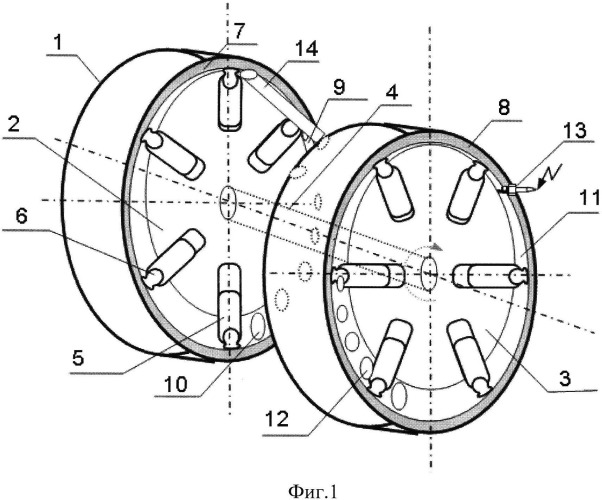 Двухсекционный роторный двигатель внутреннего сгорания (патент 2525559)