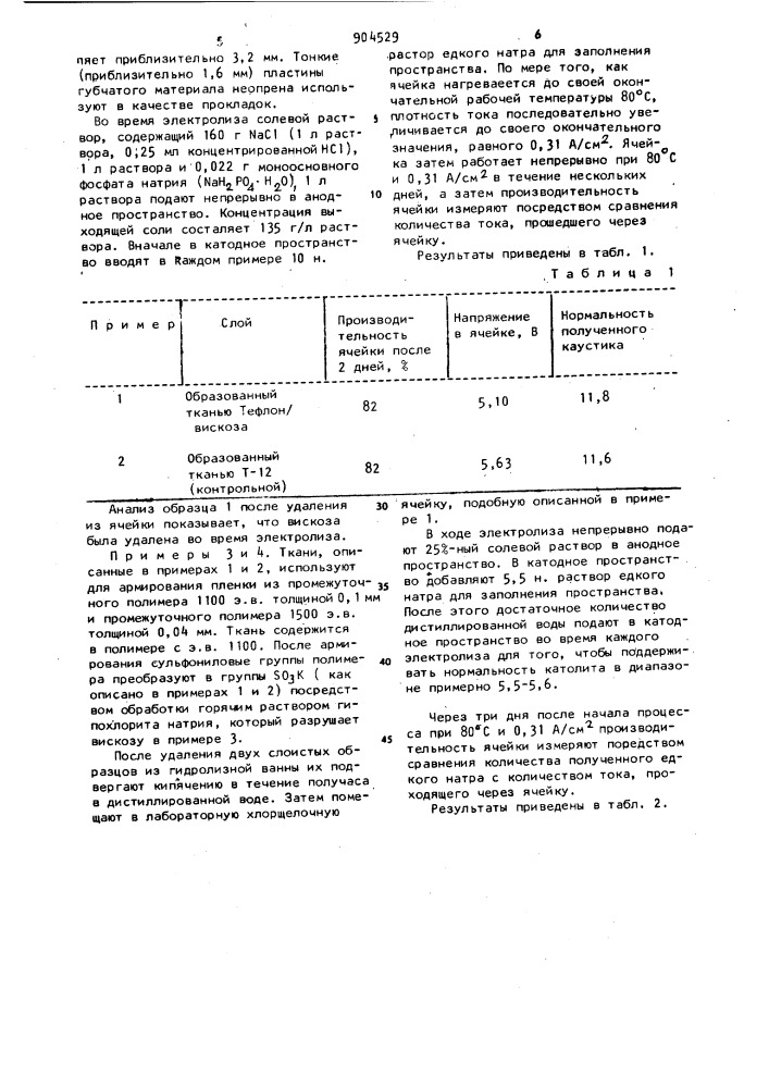 Способ получения катионопроницаемого разделителя (патент 904529)