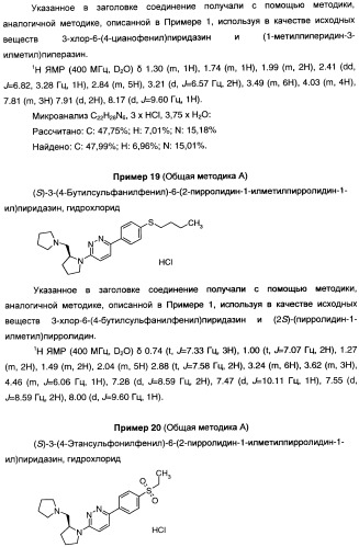 Антагонисты гистаминовых н3-рецепторов (патент 2442775)