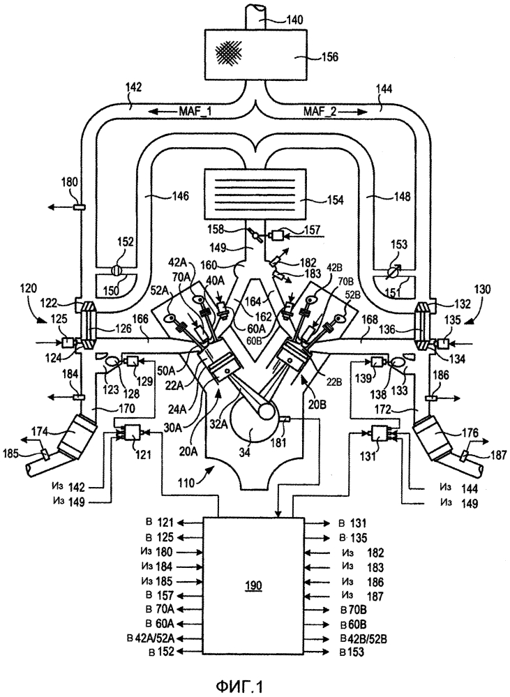 Система двигателя, способ для системы турбонагнетателя и способ для двигателя с турбонаддувом с первым и вторым компрессором (патент 2612542)