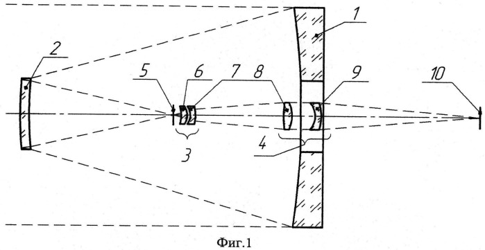 Зеркально-линзовый объектив (патент 2498363)