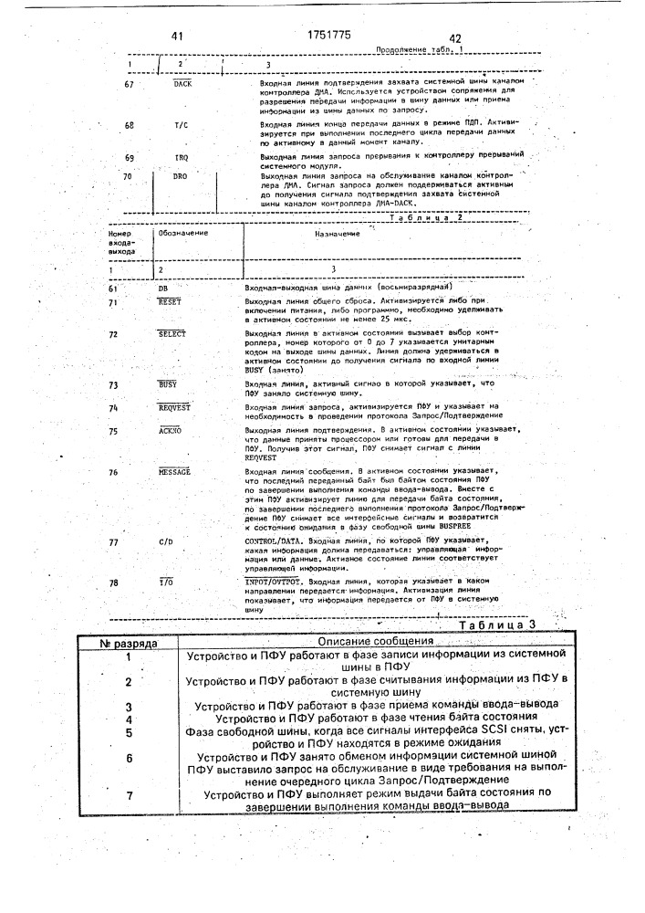Устройство для сопряжения магистрали эвм с периферийными устройствами (патент 1751775)