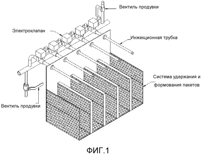 Установка получения охлаждающих блоков, состоящих из оболочки из пористого материала и содержащих массу сухого льда, заключенного и удерживаемого внутри оболочки (патент 2561746)