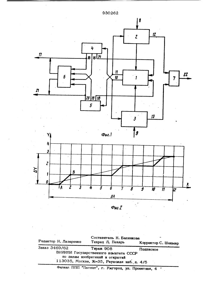 Устройство для формирования шаговых траекторий (патент 930262)