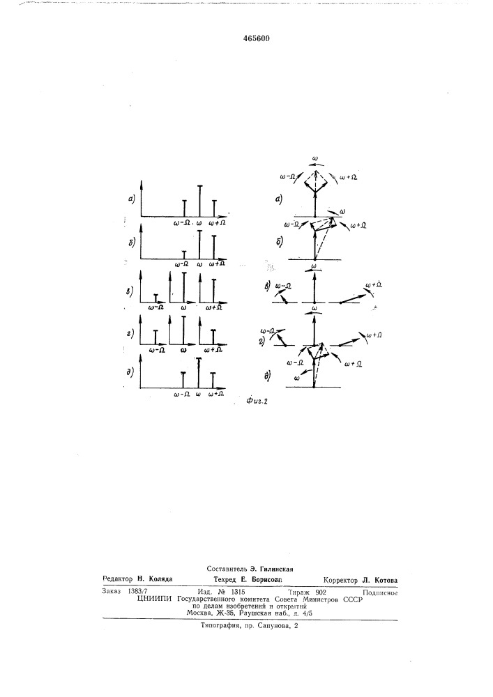 Способ измерения нелинейности частотной характеристики громкоговорителя (патент 465600)