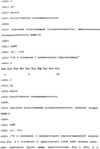 Пептиды gnrh-i и пептиды gnrh-ii (патент 2348648)