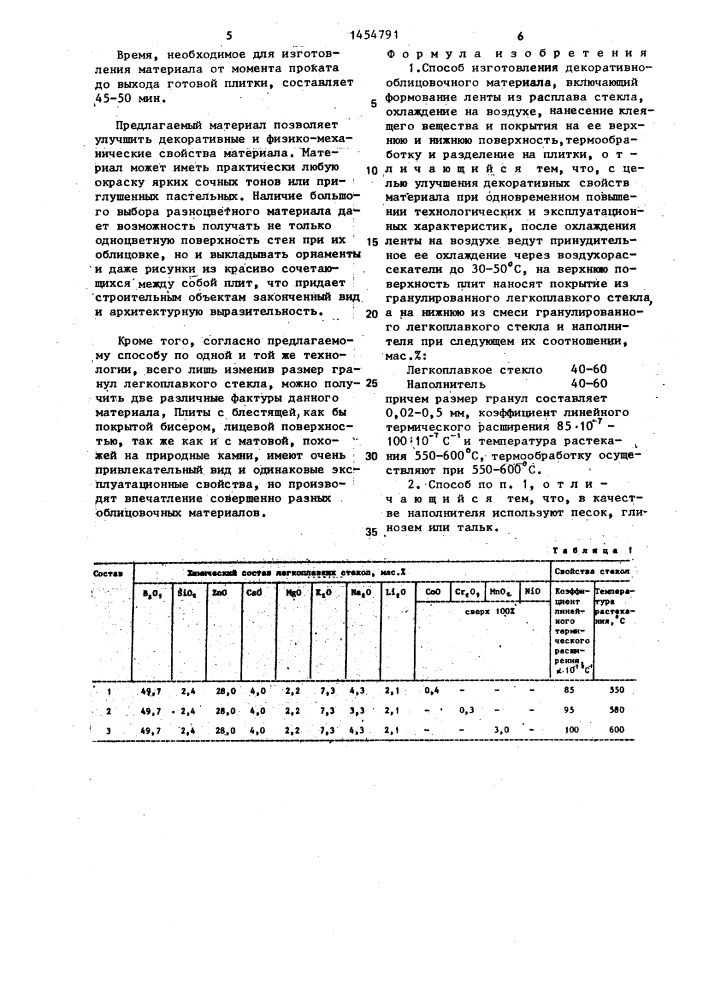 Способ изготовления декоративно-облицовочного материала (патент 1454791)