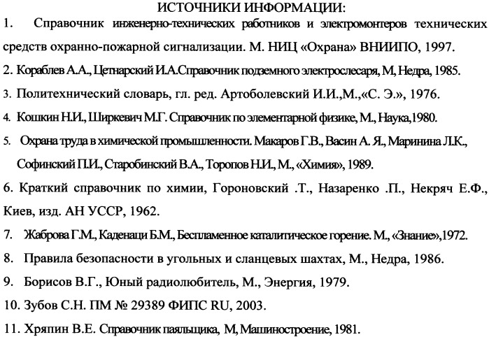 Группа извещателей омических контроля бризантности: иоб-в, иоб-с (патент 2461885)