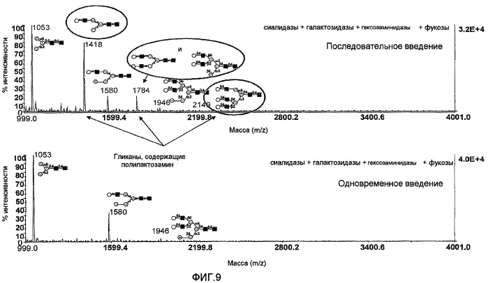 Исследование n-гликанов с использованием экзогликозидаз (патент 2475759)