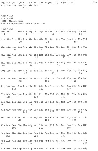 Гены corynebacterium glutamicum, кодирующие белки резистентности и толерантности к стрессам (патент 2303635)