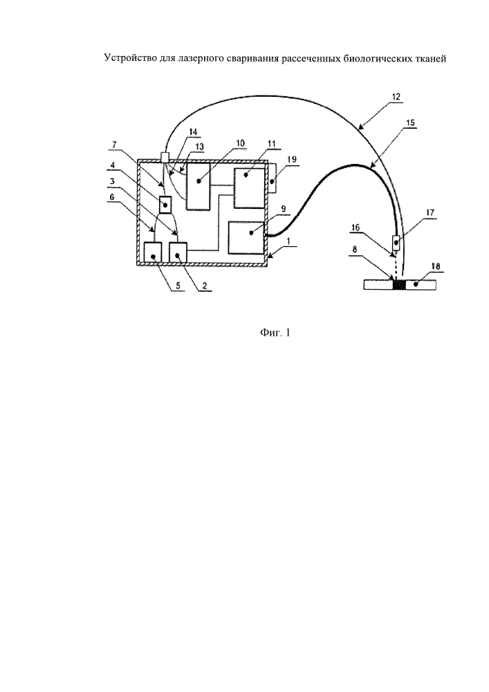 Устройство для лазерного сваривания рассеченных биологических тканей (патент 2611918)
