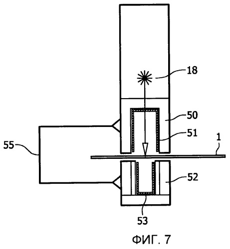 Способ и устройство для обработки перемещаемой подложки при помощи лазера (патент 2496623)