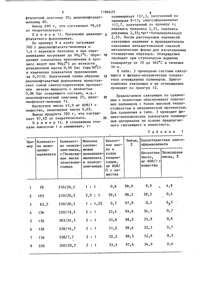 Низковязкое пропиточное связующее (патент 1186629)