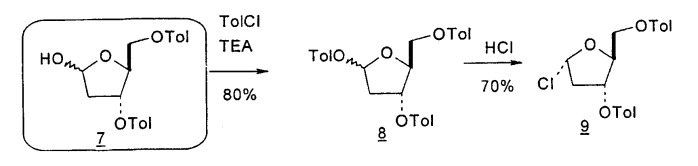 Синтез  -l-2&#39;-дезоксинуклеозидов (патент 2361875)