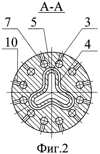 Соосно-струйная форсунка (патент 2490504)