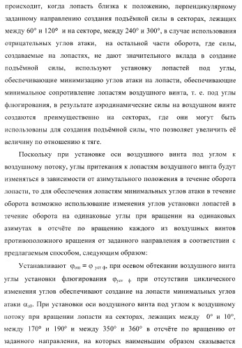 Способ полета в расширенном диапазоне скоростей на винтах с управлением вектором силы (патент 2371354)