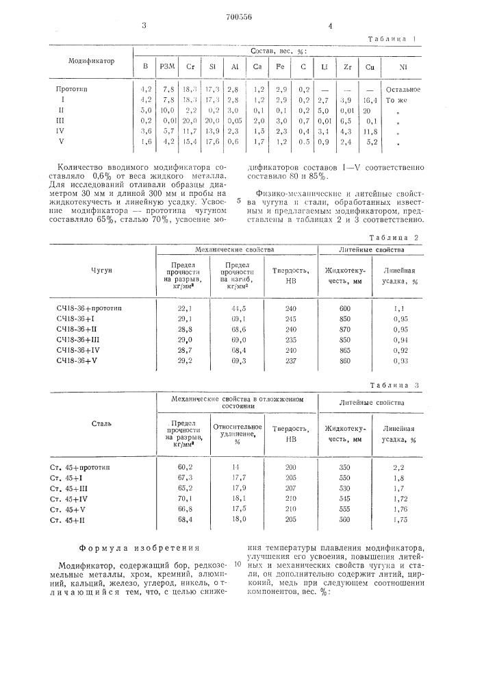 Модификатор (патент 700556)